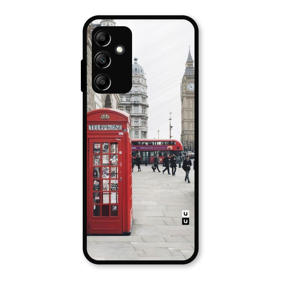 Booth In Red Metal Back Case for Galaxy A14 5G