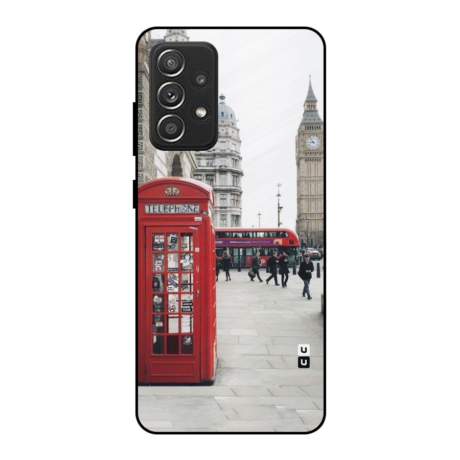 Booth In Red Metal Back Case for Galaxy A52s 5G