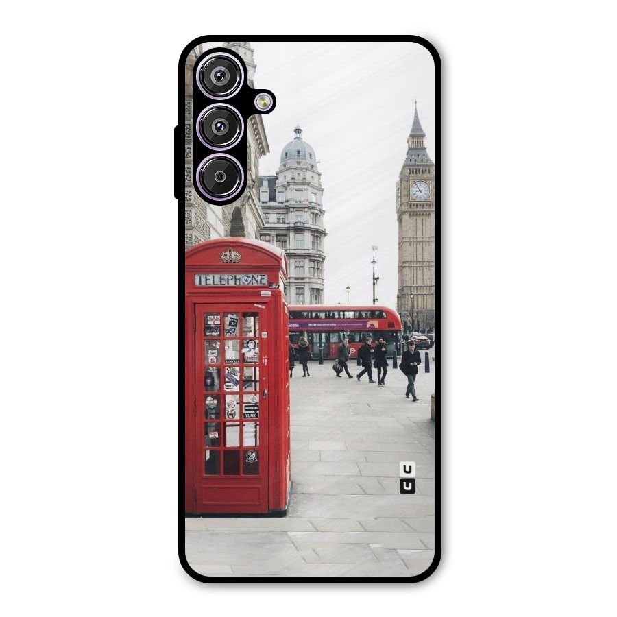 Booth In Red Metal Back Case for Galaxy F15
