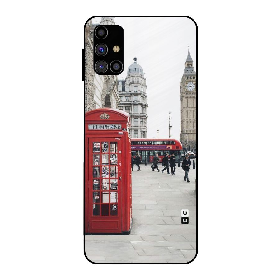 Booth In Red Metal Back Case for Galaxy M31s