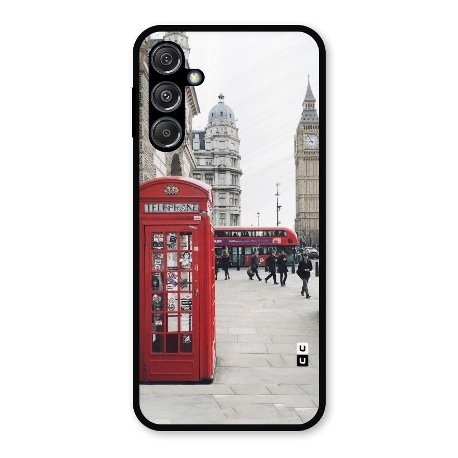 Booth In Red Metal Back Case for Galaxy M34 5G