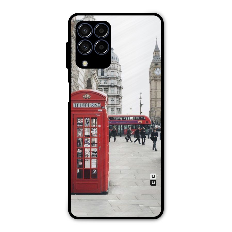Booth In Red Metal Back Case for Galaxy M53 5G