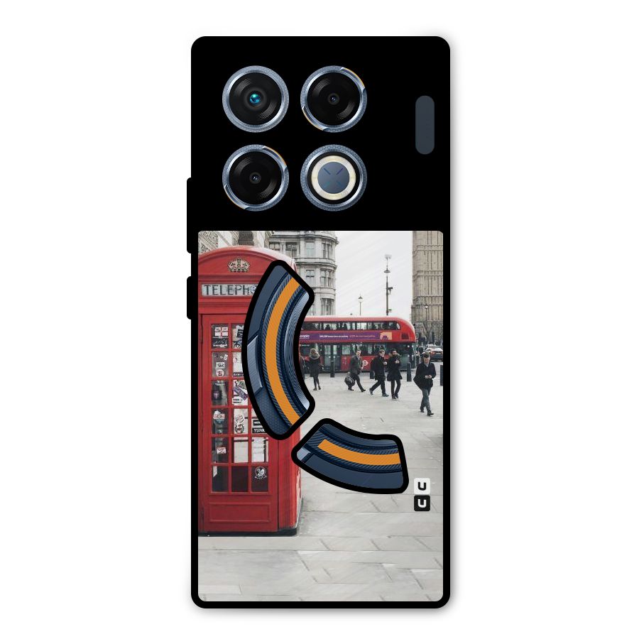 Booth In Red Metal Back Case for Infinix GT 20 Pro
