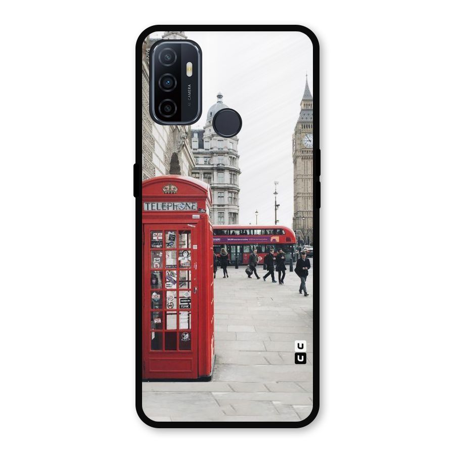 Booth In Red Metal Back Case for Oppo A53
