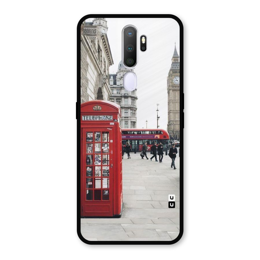 Booth In Red Metal Back Case for Oppo A9 (2020)