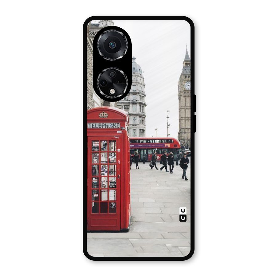 Booth In Red Metal Back Case for Oppo F23