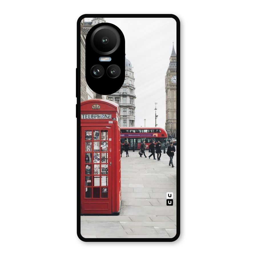 Booth In Red Metal Back Case for Oppo Reno10