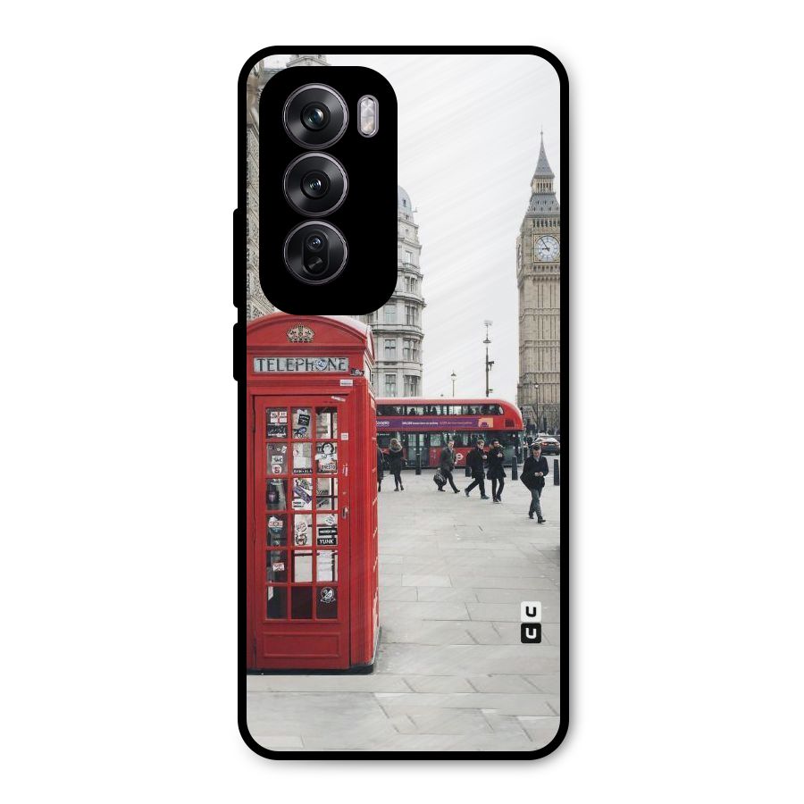 Booth In Red Metal Back Case for Oppo Reno12 Pro