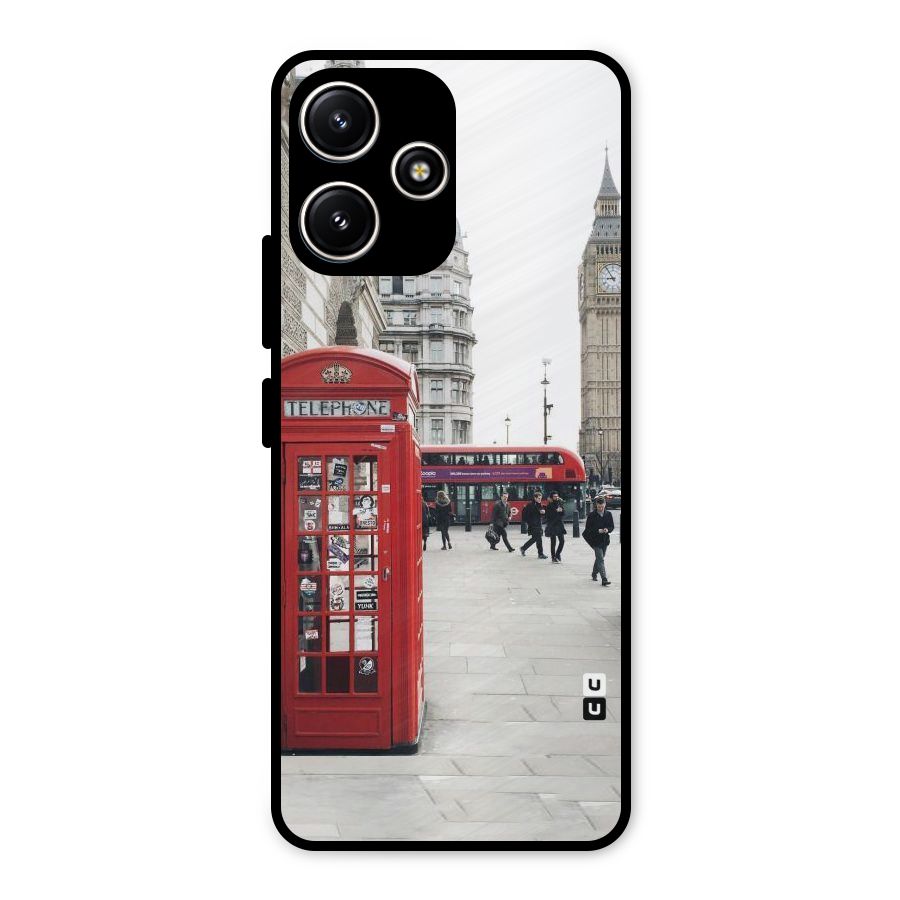 Booth In Red Metal Back Case for Poco M6 Pro