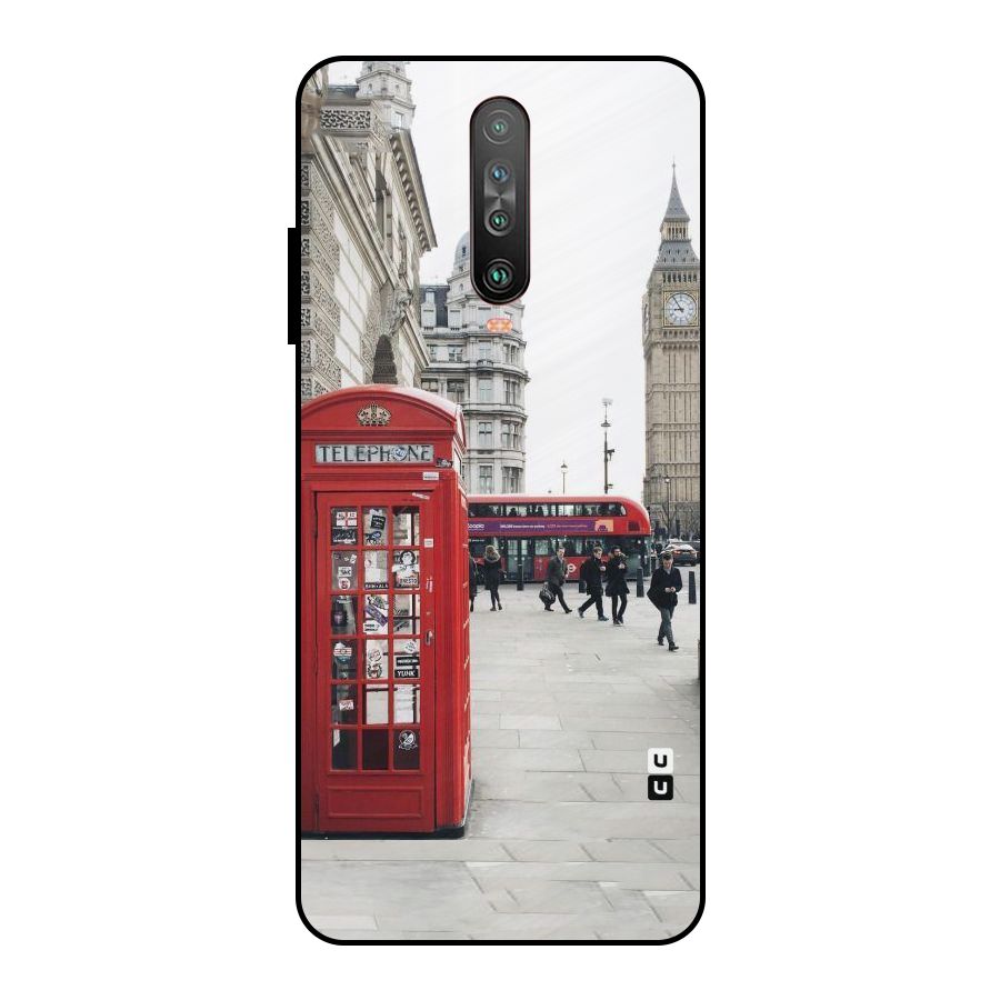 Booth In Red Metal Back Case for Poco X2