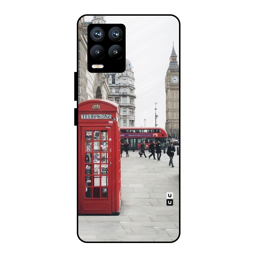 Booth In Red Metal Back Case for Realme 8 Pro