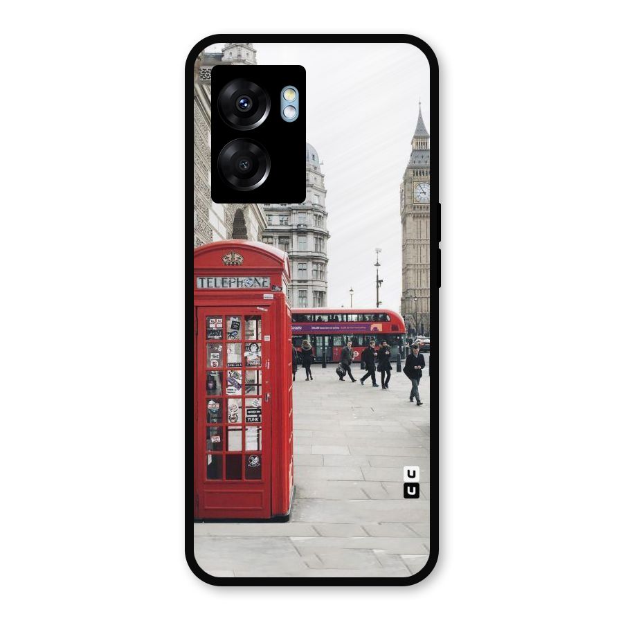 Booth In Red Metal Back Case for Realme Narzo 50 5G