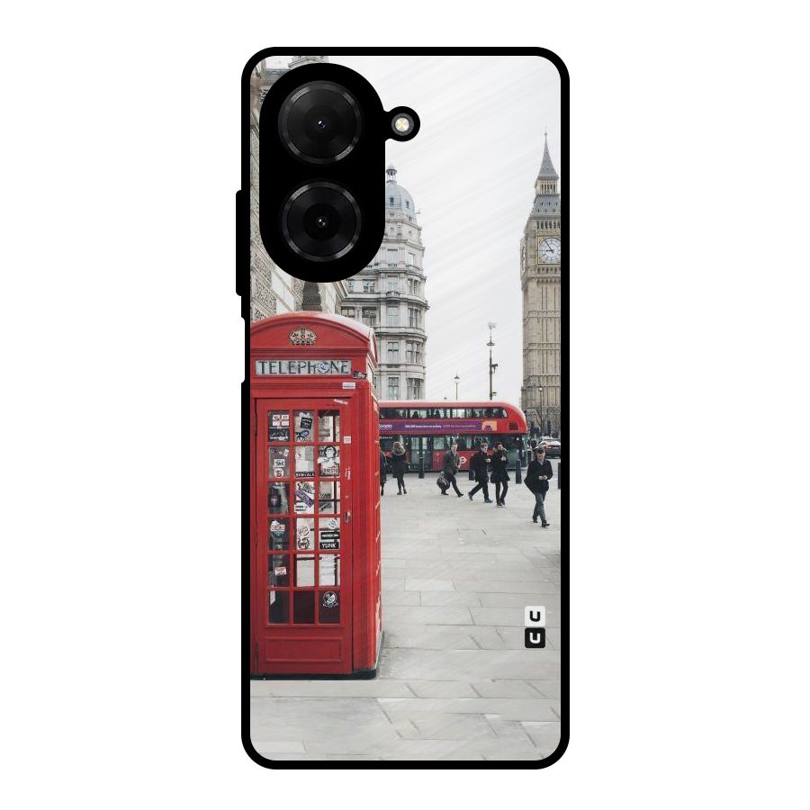 Booth In Red Metal Back Case for Redmi A5 4G