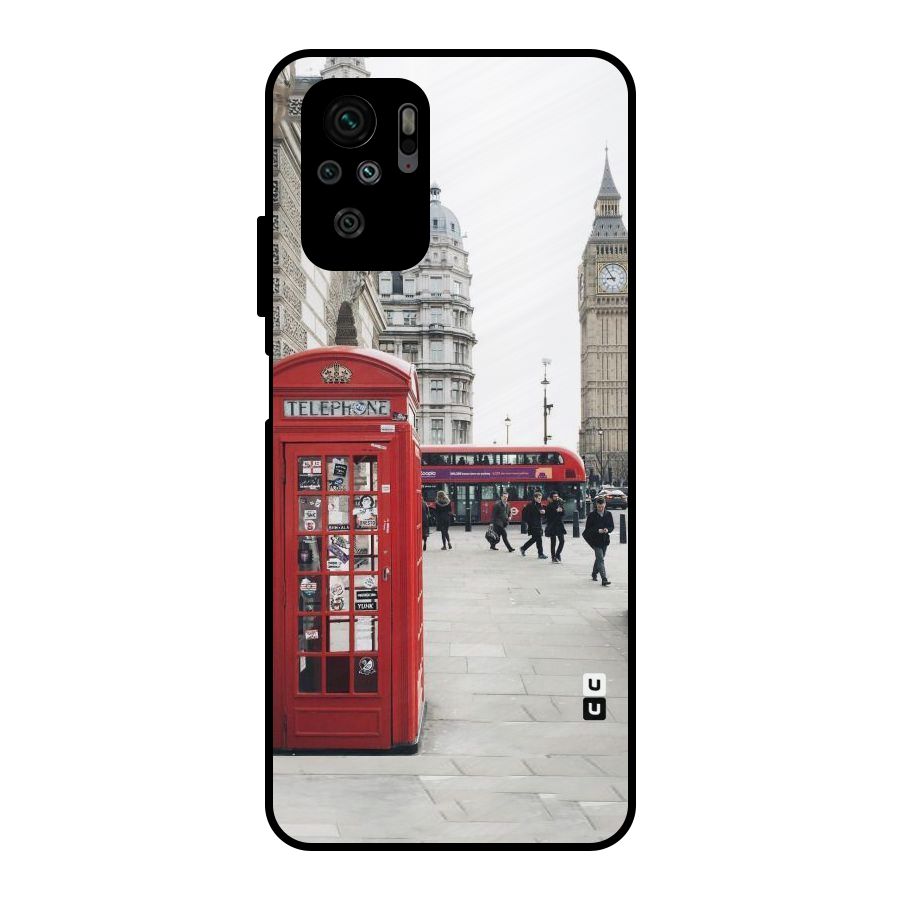 Booth In Red Metal Back Case for Redmi Note 10S