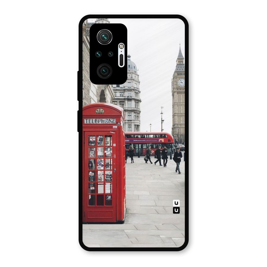 Booth In Red Metal Back Case for Redmi Note 10 Pro