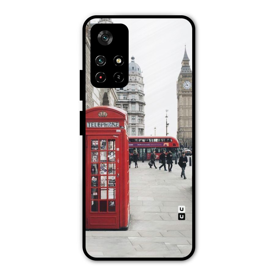 Booth In Red Metal Back Case for Redmi Note 11T 5G