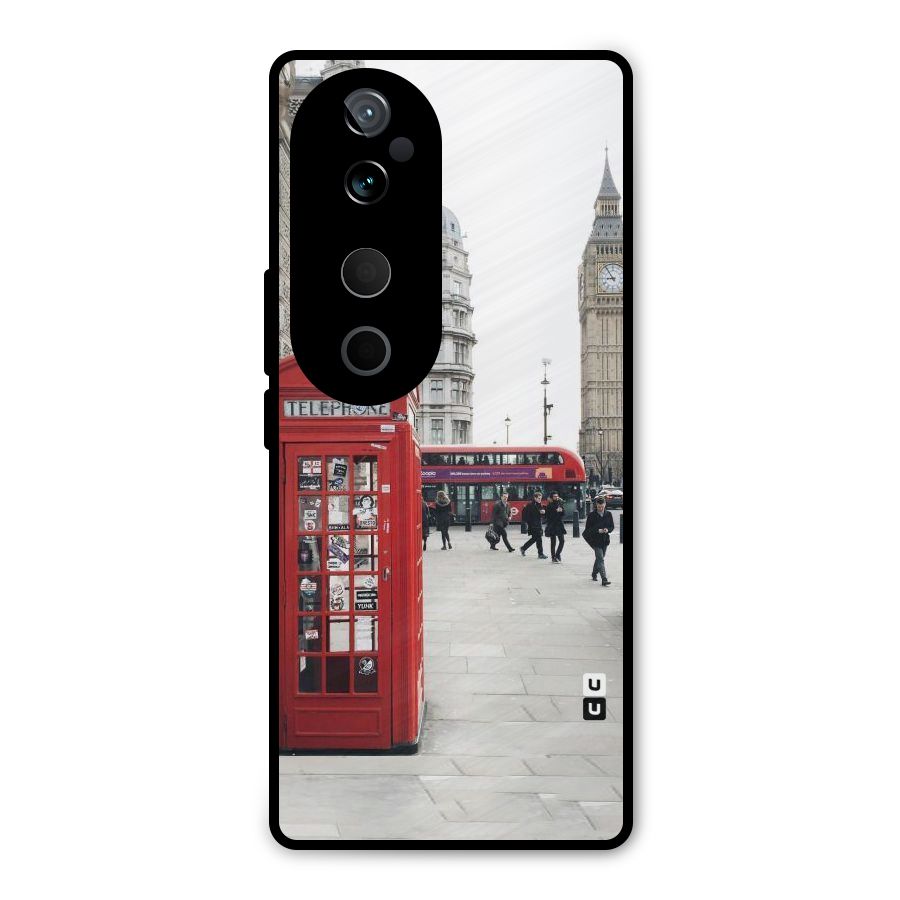 Booth In Red Metal Back Case for Vivo T3 Ultra
