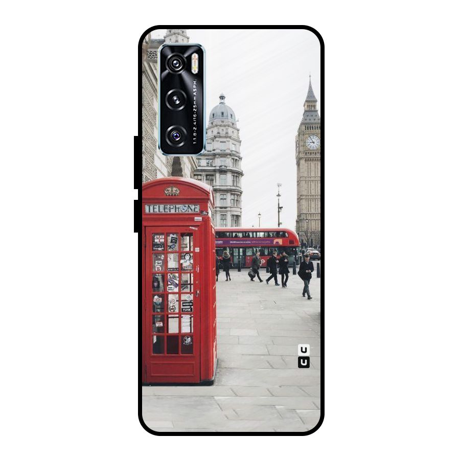 Booth In Red Metal Back Case for Vivo V20 SE