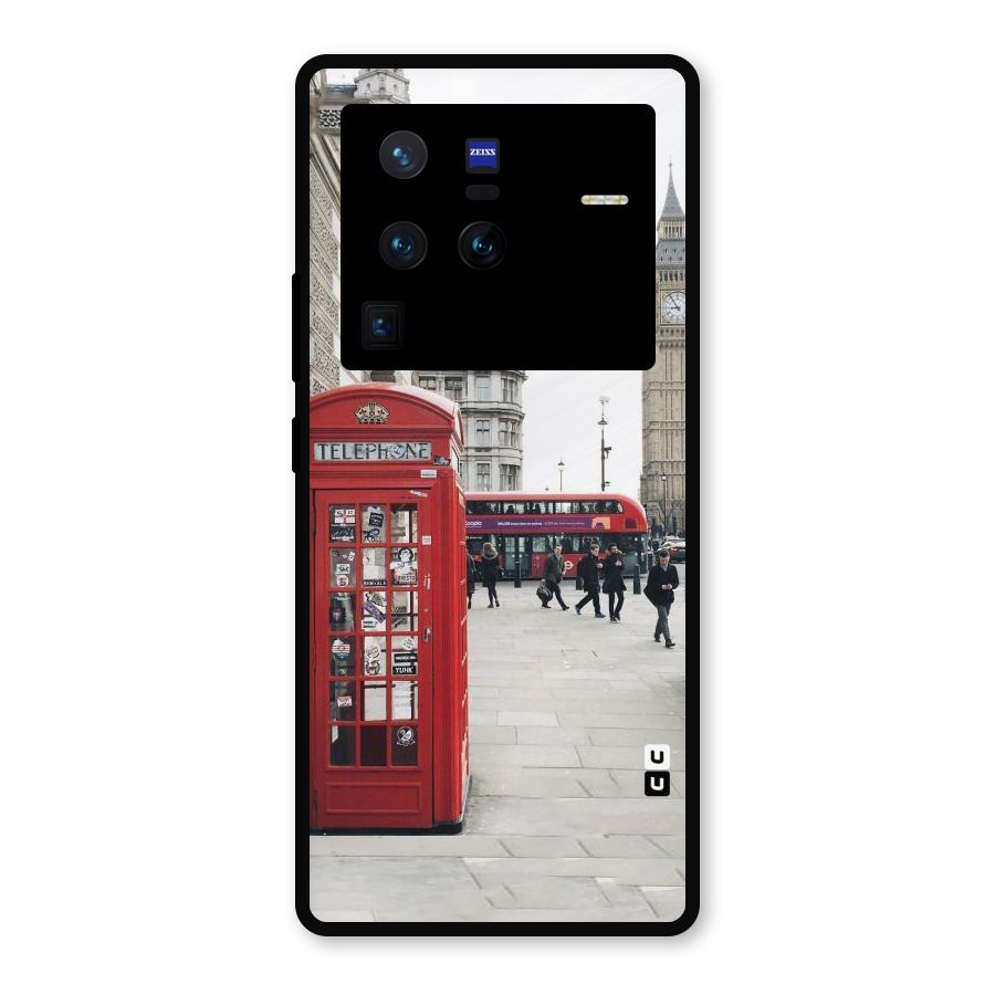 Booth In Red Metal Back Case for Vivo X80 Pro
