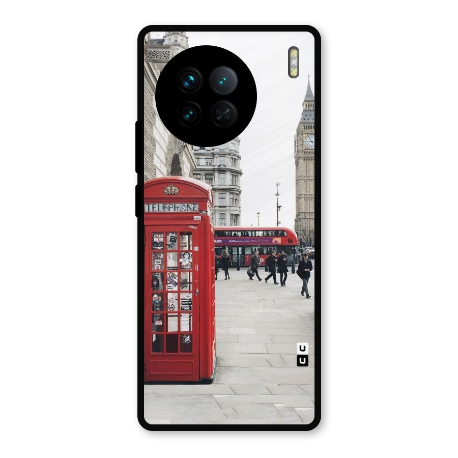 Booth In Red Metal Back Case for Vivo X90