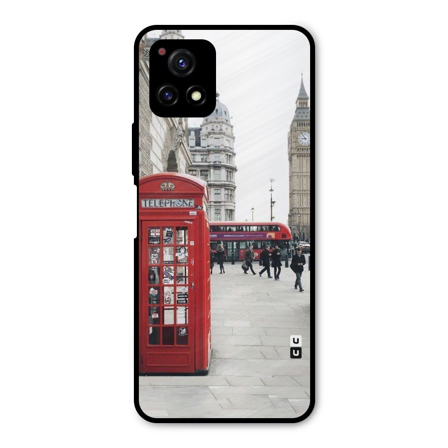 Booth In Red Metal Back Case for Vivo Y72 5G