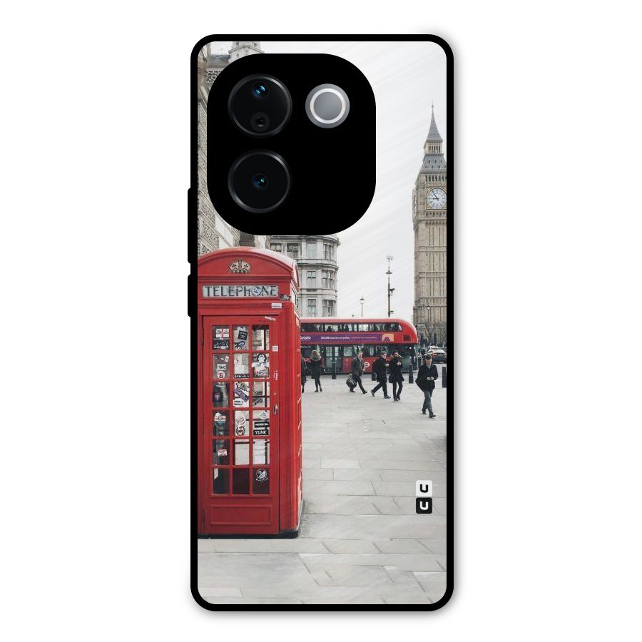 Booth In Red Metal Back Case for iQOO Z9s Pro
