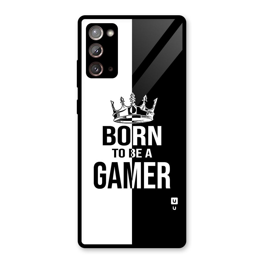 Born To Be Gamer Glass Back Case for Galaxy Note 20