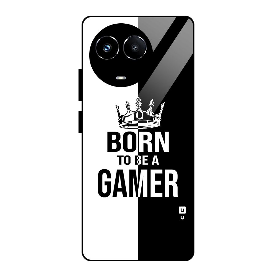 Born To Be Gamer Glass Back Case for Realme 11X