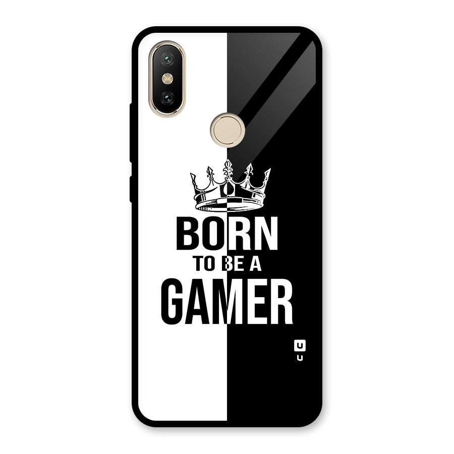 Born To Be Gamer Glass Back Case for Redmi A2