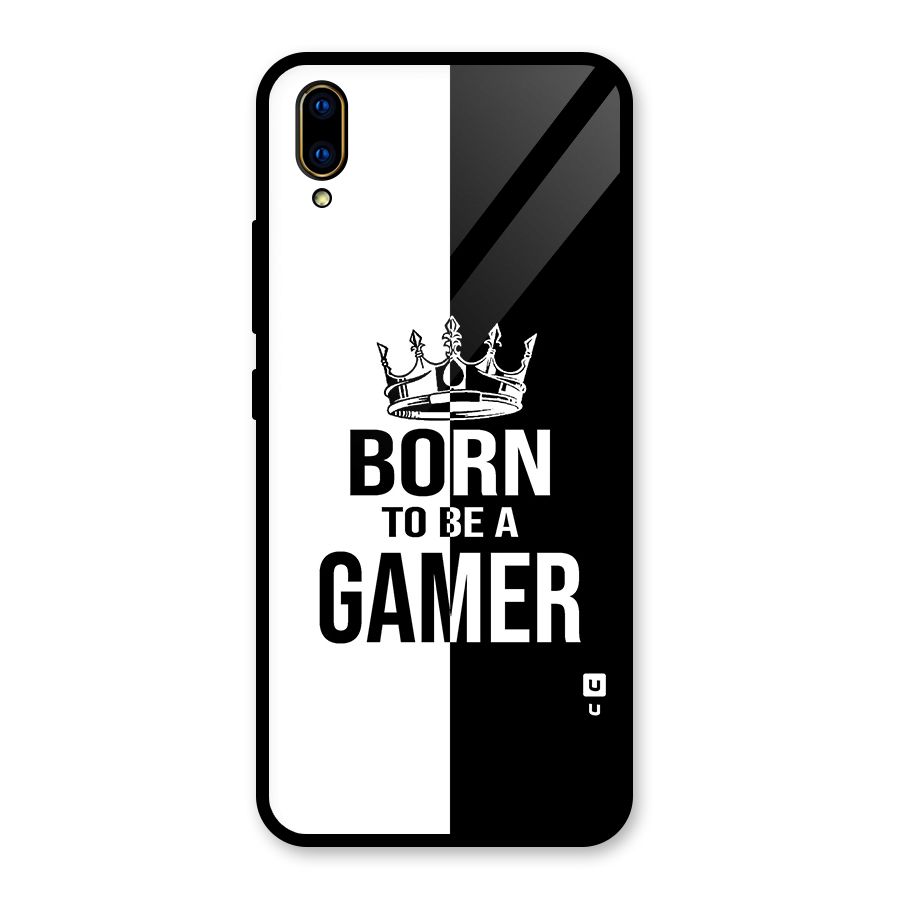 Born To Be Gamer Glass Back Case for Vivo V11 Pro