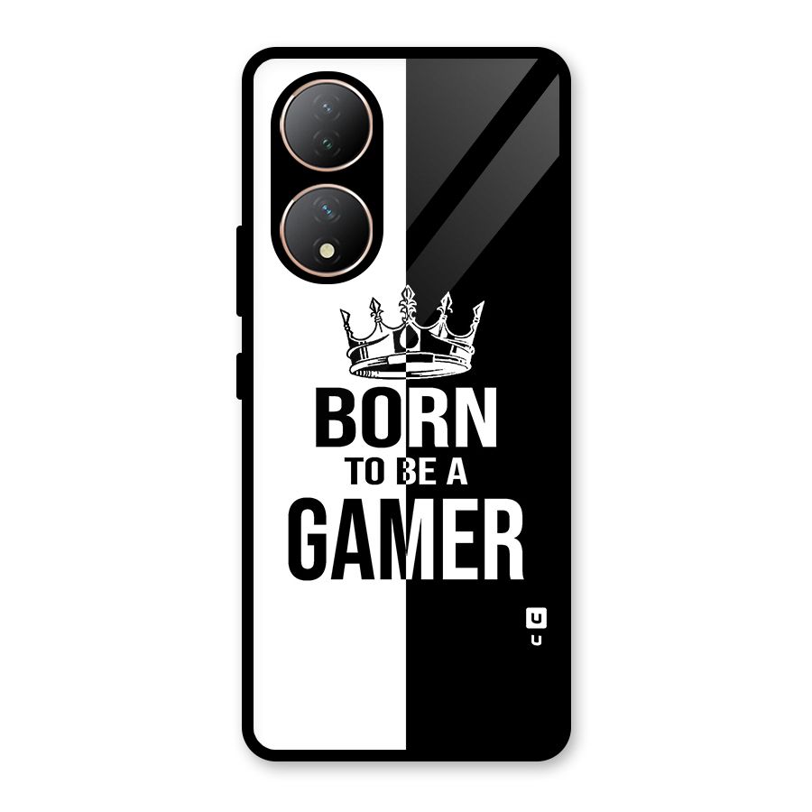 Born To Be Gamer Glass Back Case for Vivo Y100A