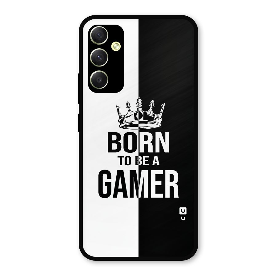 Born To Be Gamer Metal Back Case for Galaxy A34