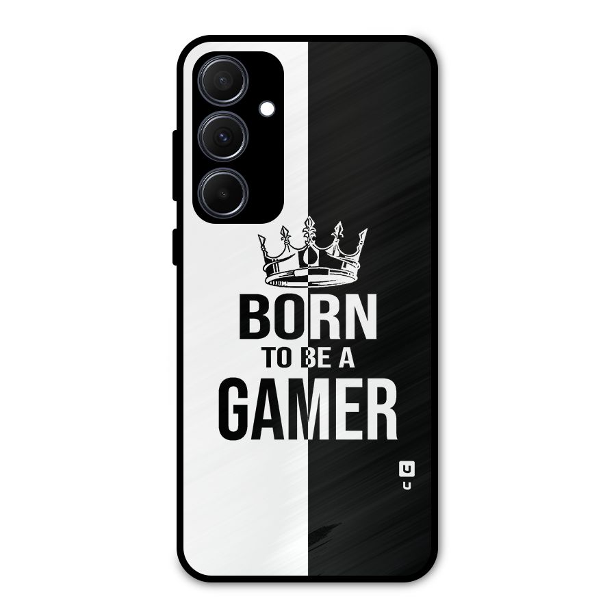 Born To Be Gamer Metal Back Case for Galaxy A35
