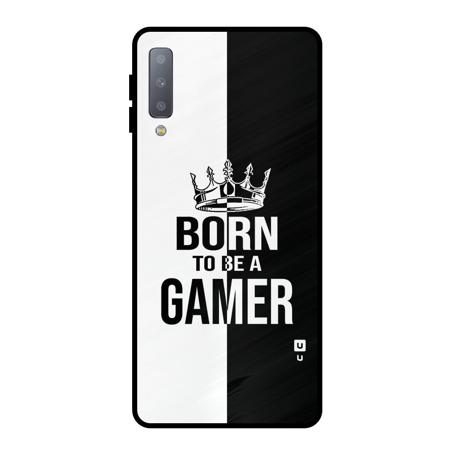 Born To Be Gamer Metal Back Case for Galaxy A7 (2018)