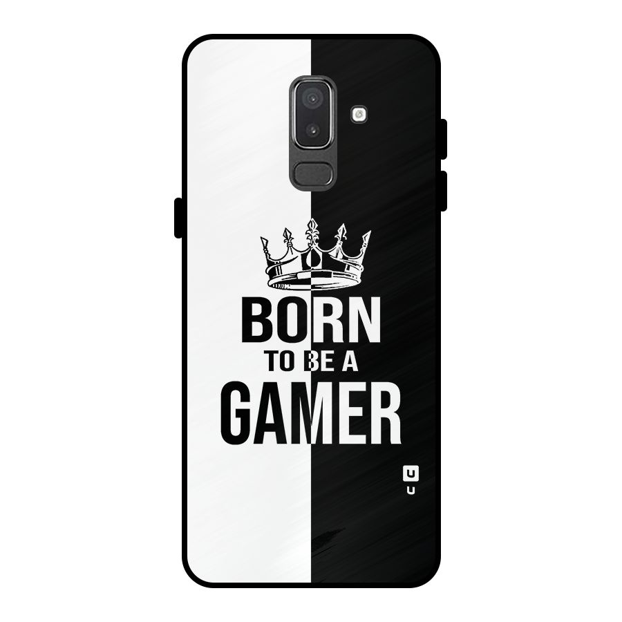 Born To Be Gamer Metal Back Case for Galaxy On8 (2018)