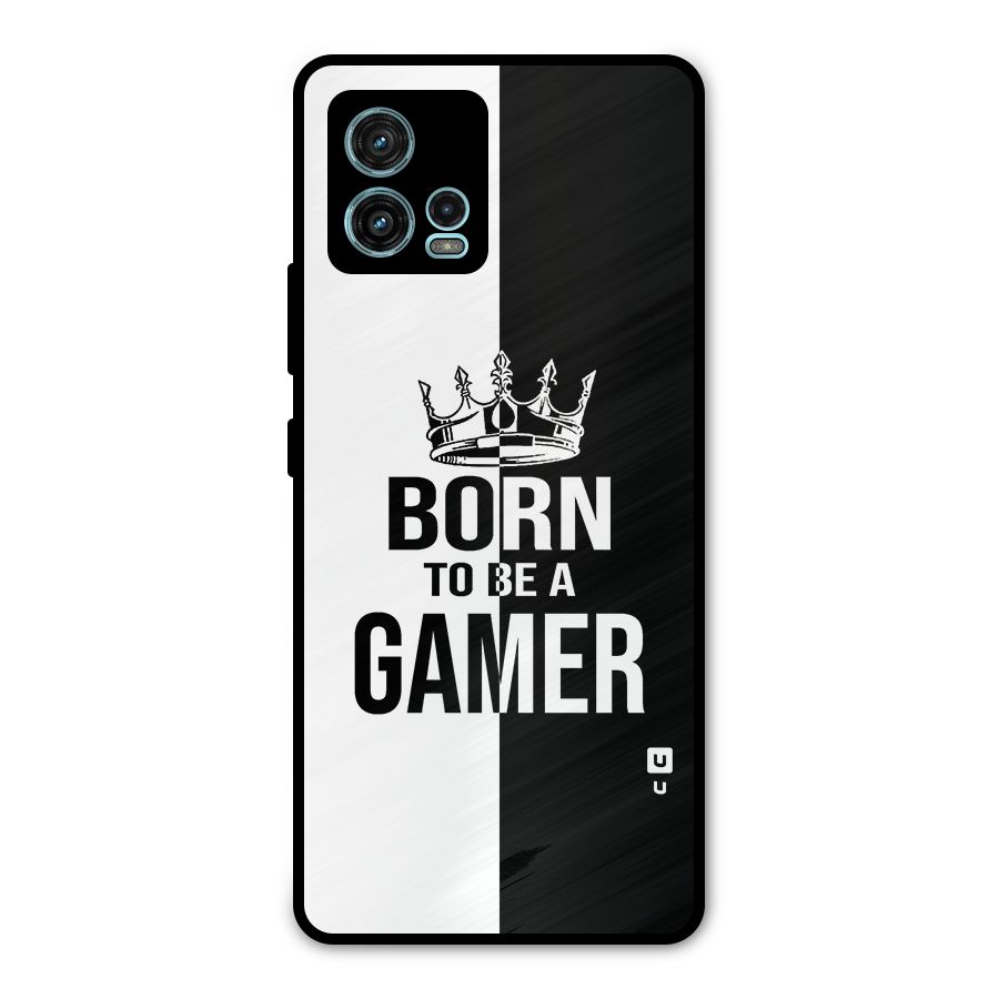 Born To Be Gamer Metal Back Case for Moto G72
