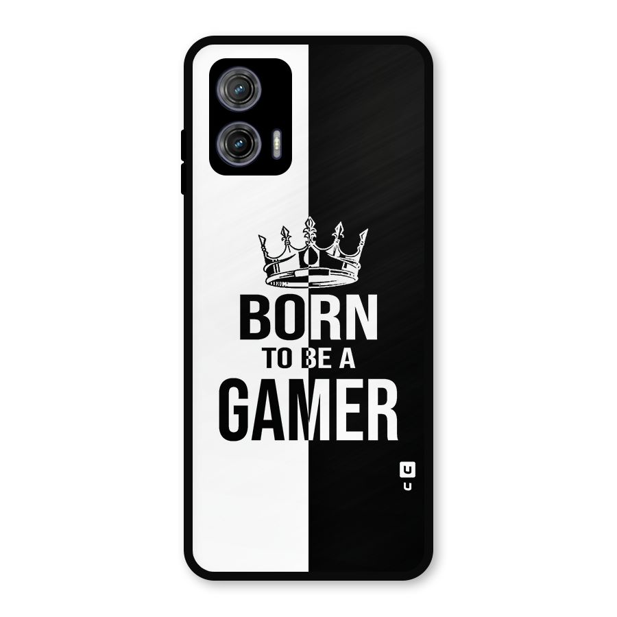 Born To Be Gamer Metal Back Case for Moto G73