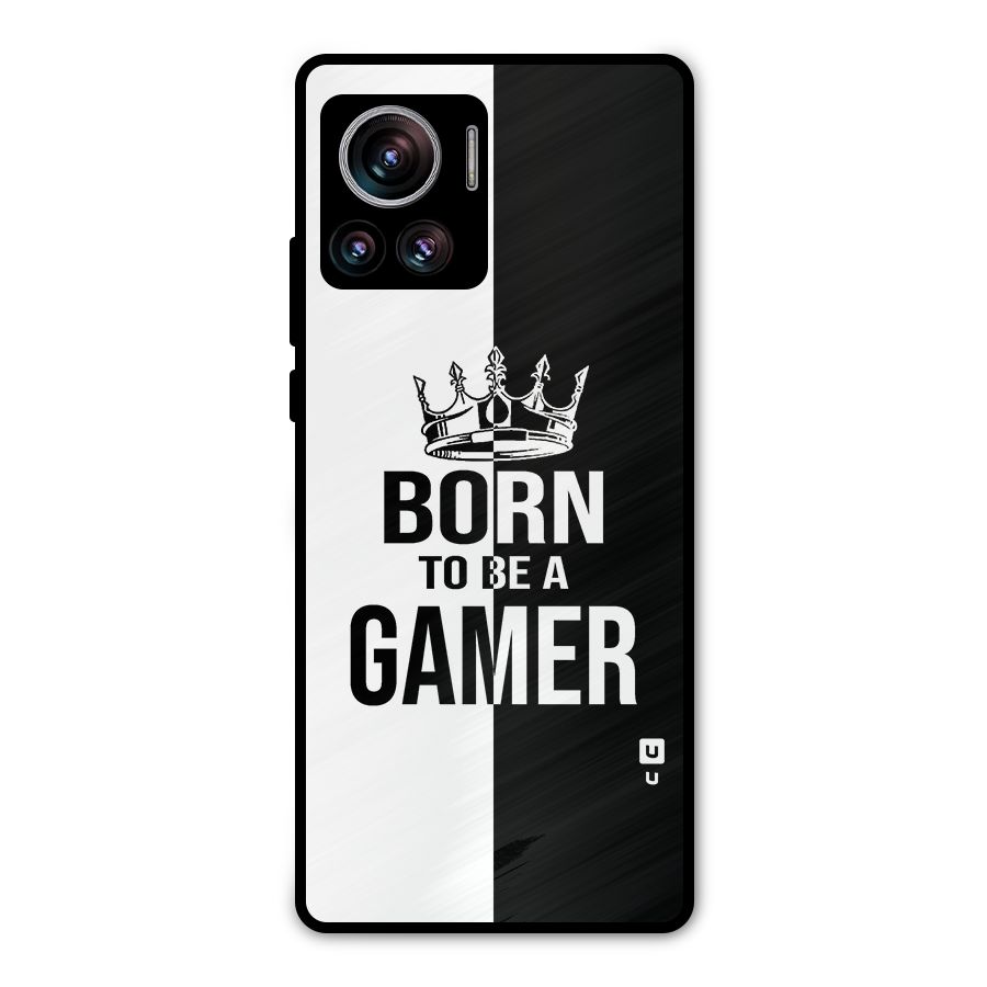 Born To Be Gamer Metal Back Case for Motorola Edge 30 Ultra