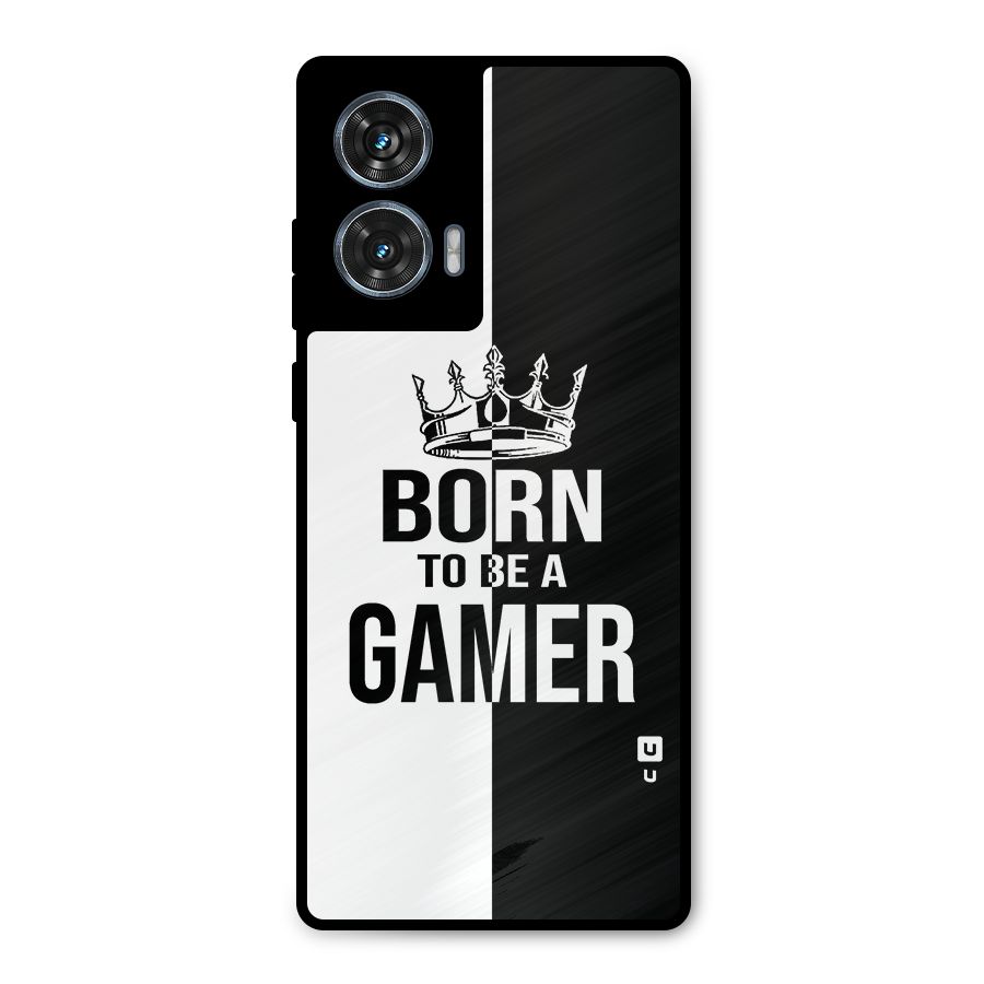 Born To Be Gamer Metal Back Case for Motorola G96