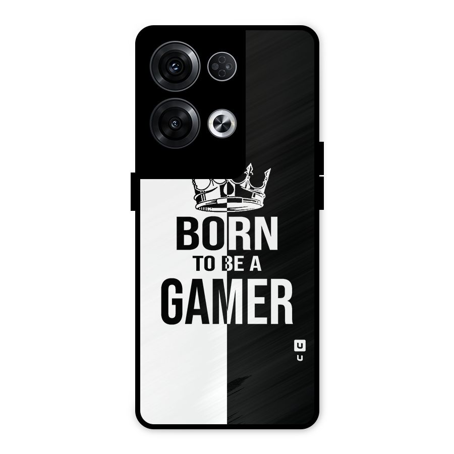 Born To Be Gamer Metal Back Case for Oppo Reno8 Pro 5G