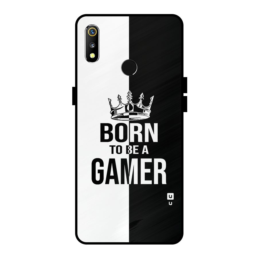 Born To Be Gamer Metal Back Case for Realme 3i