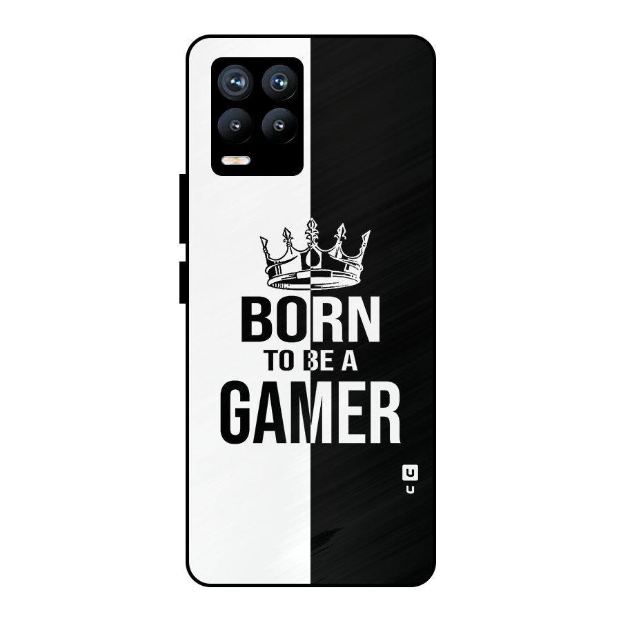 Born To Be Gamer Metal Back Case for Realme 8 Pro