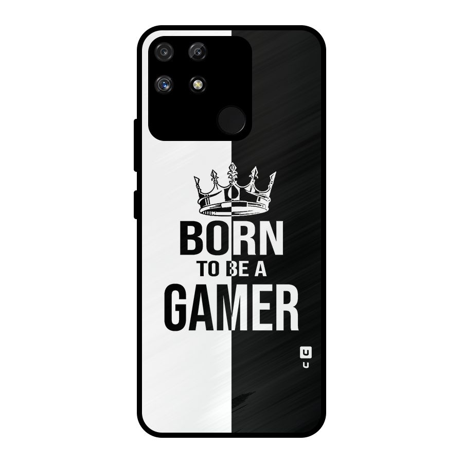 Born To Be Gamer Metal Back Case for Realme Narzo 50A