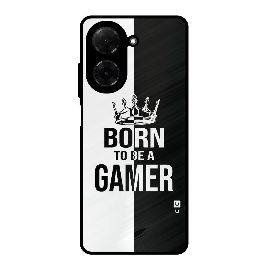 Born To Be Gamer Metal Back Case for Redmi A5 4G