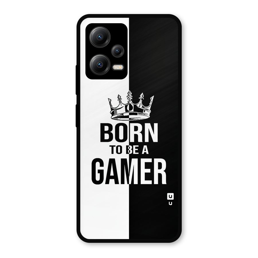 Born To Be Gamer Metal Back Case for Redmi Note 12 5G
