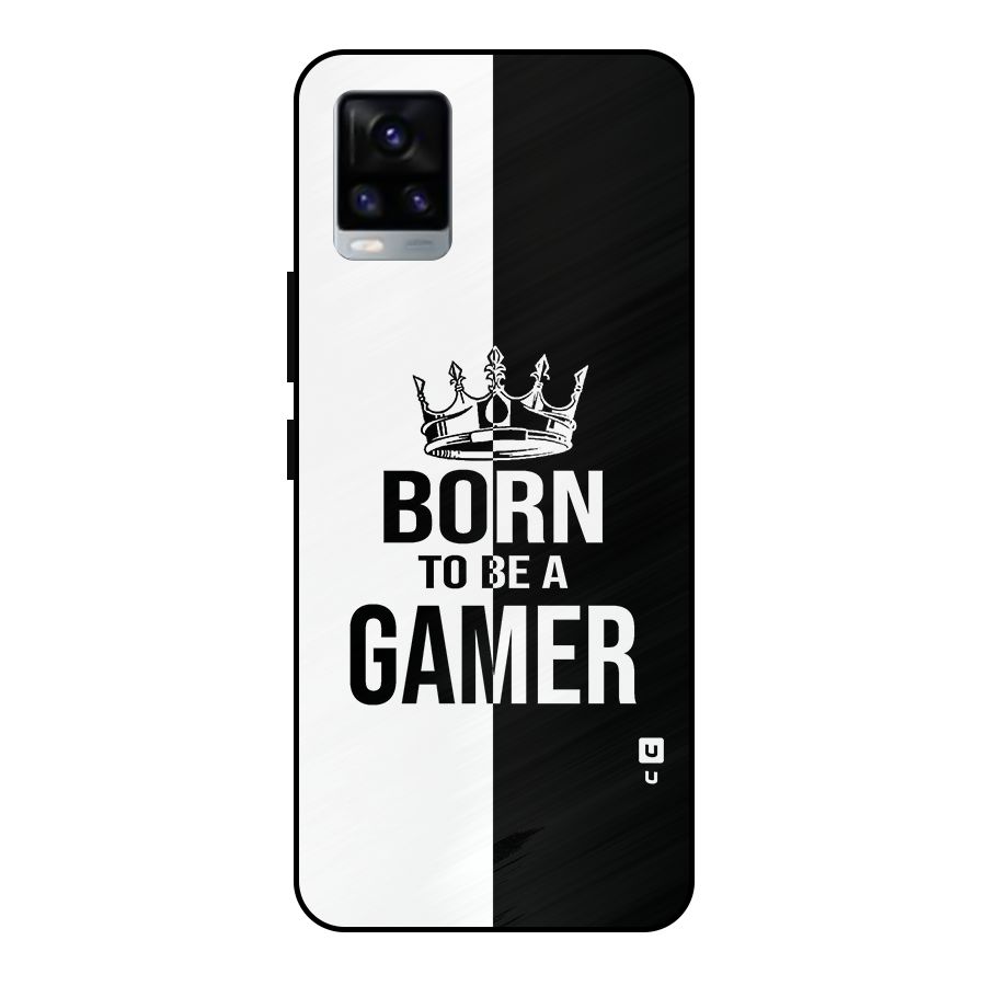 Born To Be Gamer Metal Back Case for Vivo V20 2021
