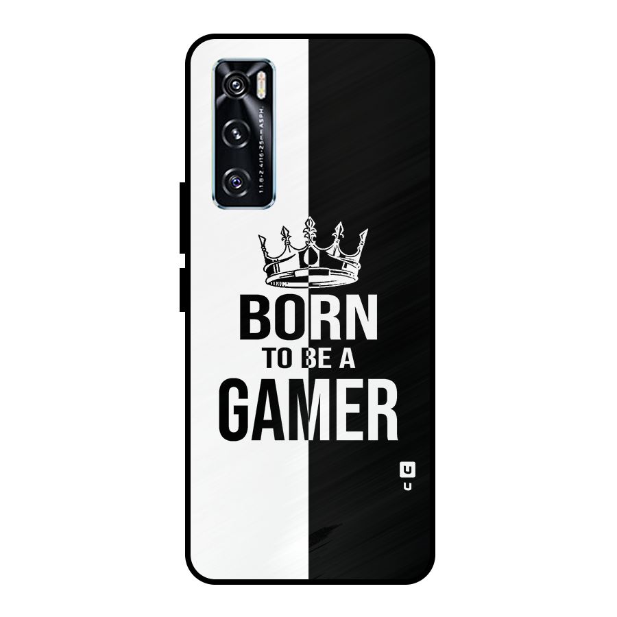 Born To Be Gamer Metal Back Case for Vivo V20 SE