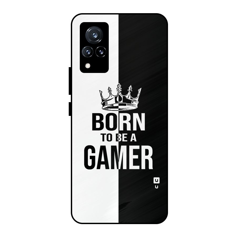 Born To Be Gamer Metal Back Case for Vivo V21 5G