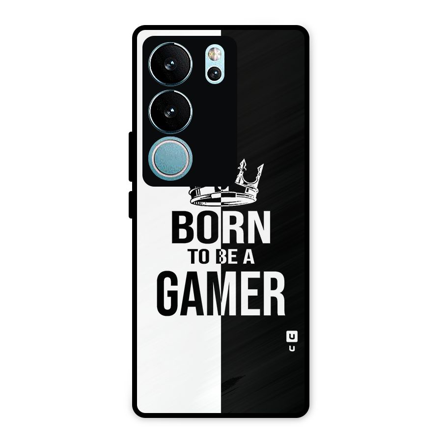 Born To Be Gamer Metal Back Case for Vivo V29 Pro