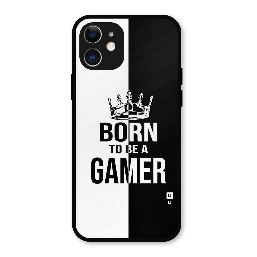 Born To Be Gamer Metal Back Case for iPhone 12